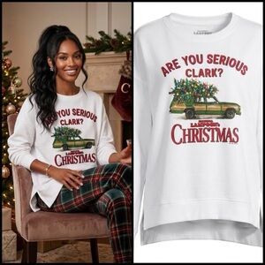National Lampoon's Christmas Vacation Are You Serious Clark Sweatshirt 1X/2X